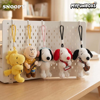 Snoopy Music Tour Series plush keychain