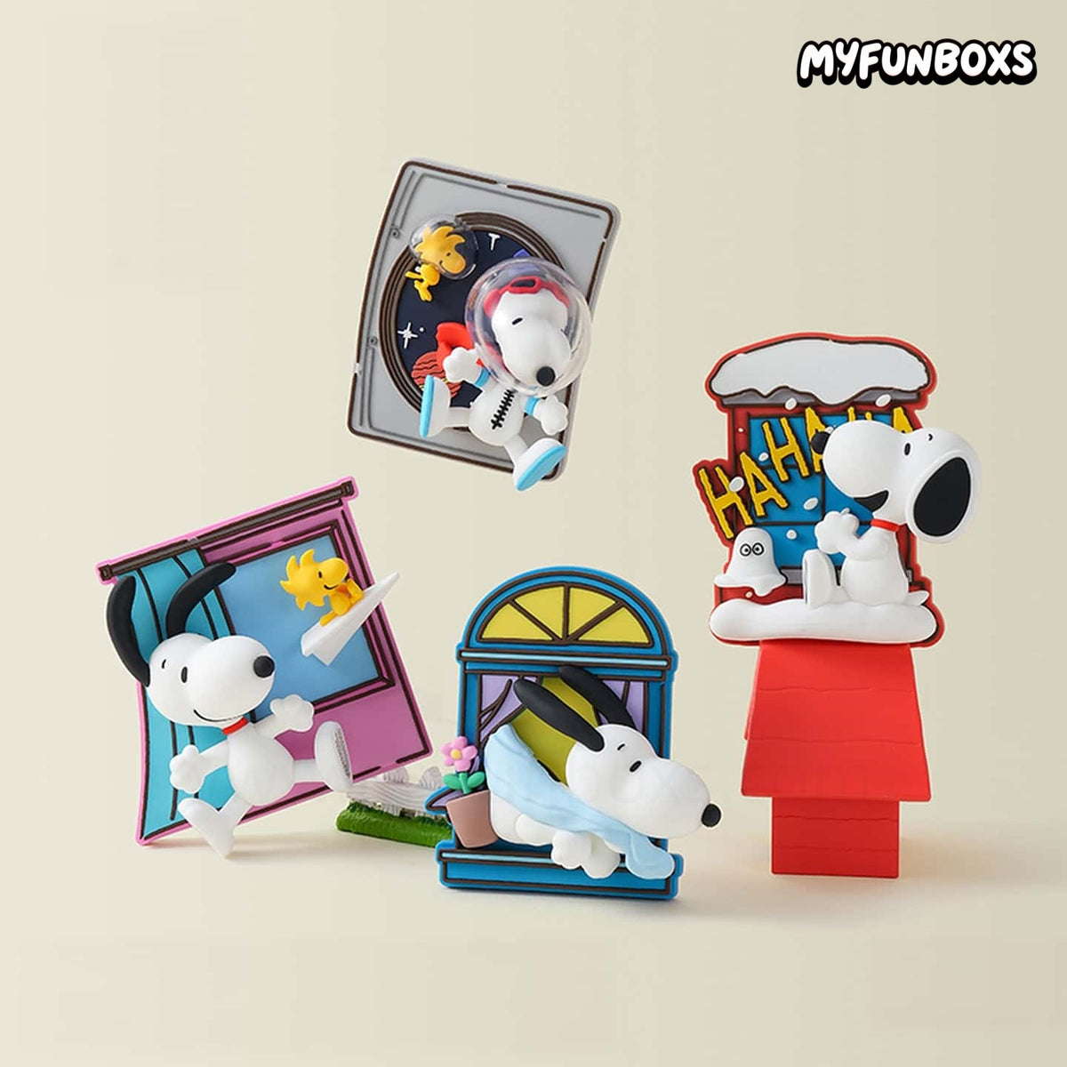 Snoopy Window Story Series Fridge Magnet Blind Box