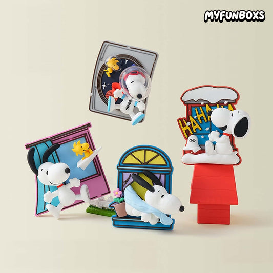 Snoopy Window Story Series Fridge Magnet Blind Box