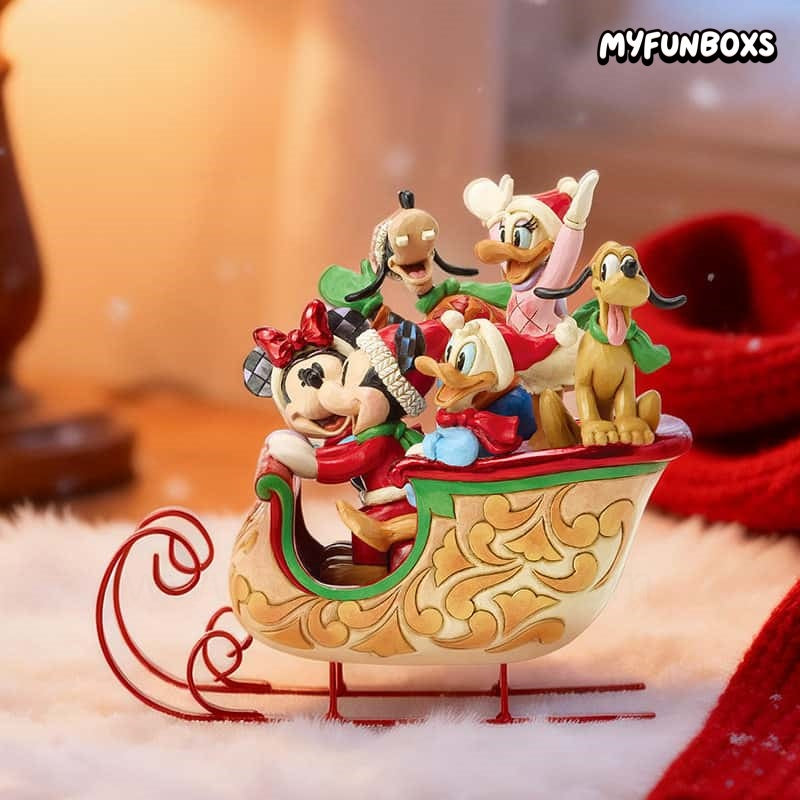 Disney Mickey & Friends A Sleigh Full of Joy Figurine