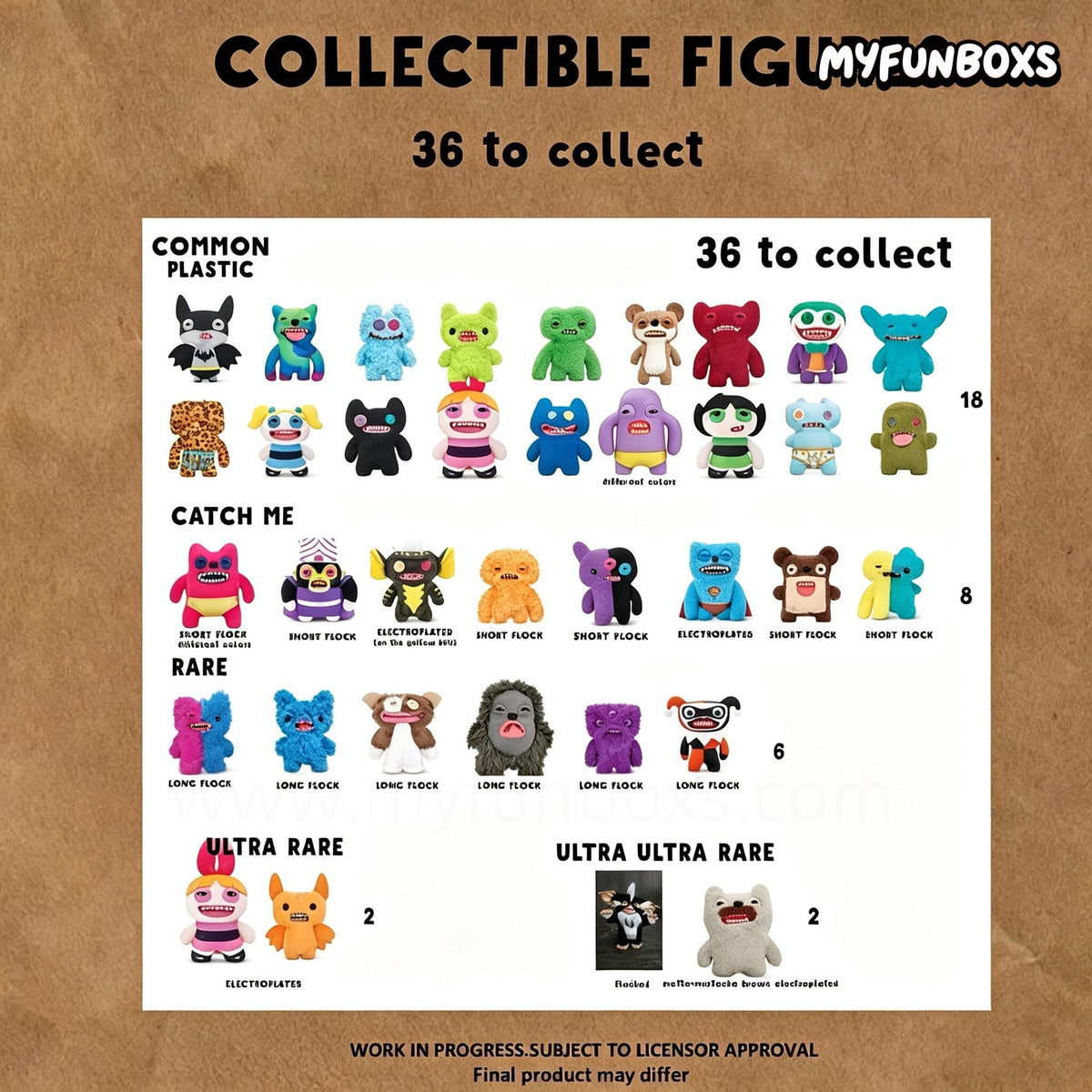 Funny Ugly Monster Hero Keychain Blind Box