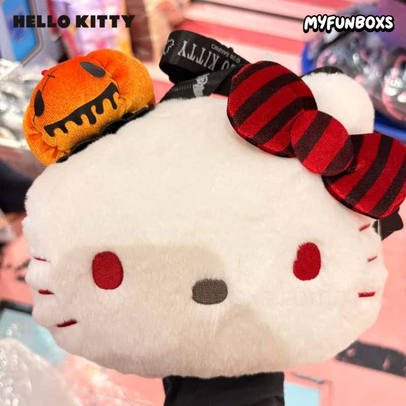 Sanrio Lovely Ghosts Halloween Series Pumpkin Kitty Keychain