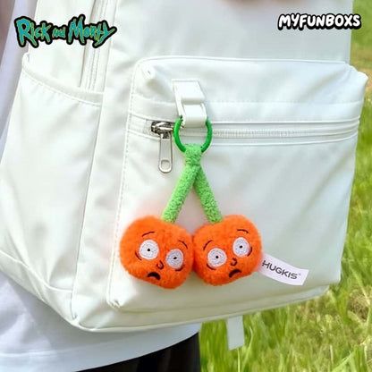 Rick and Morty Cherry Plush Bag Charm Keychain