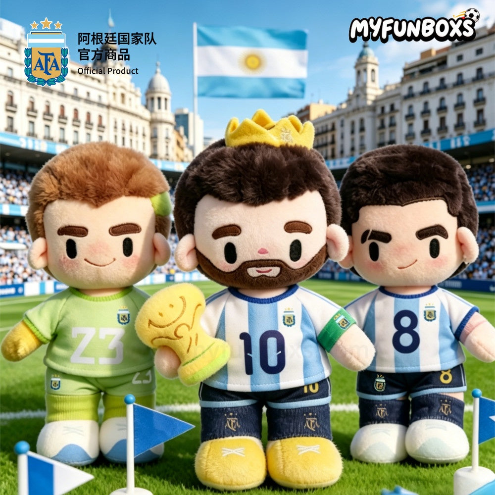 Argentina National Team Player Cartoon Plush Doll – 35cm