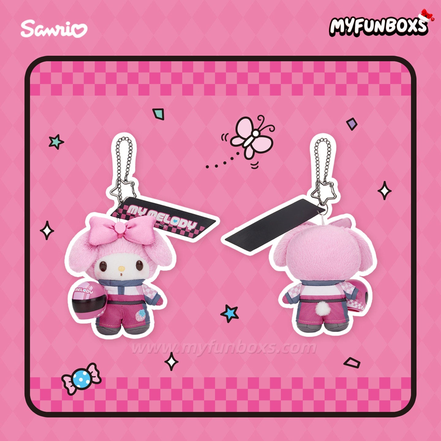 Sanrio Racing Series Keychain