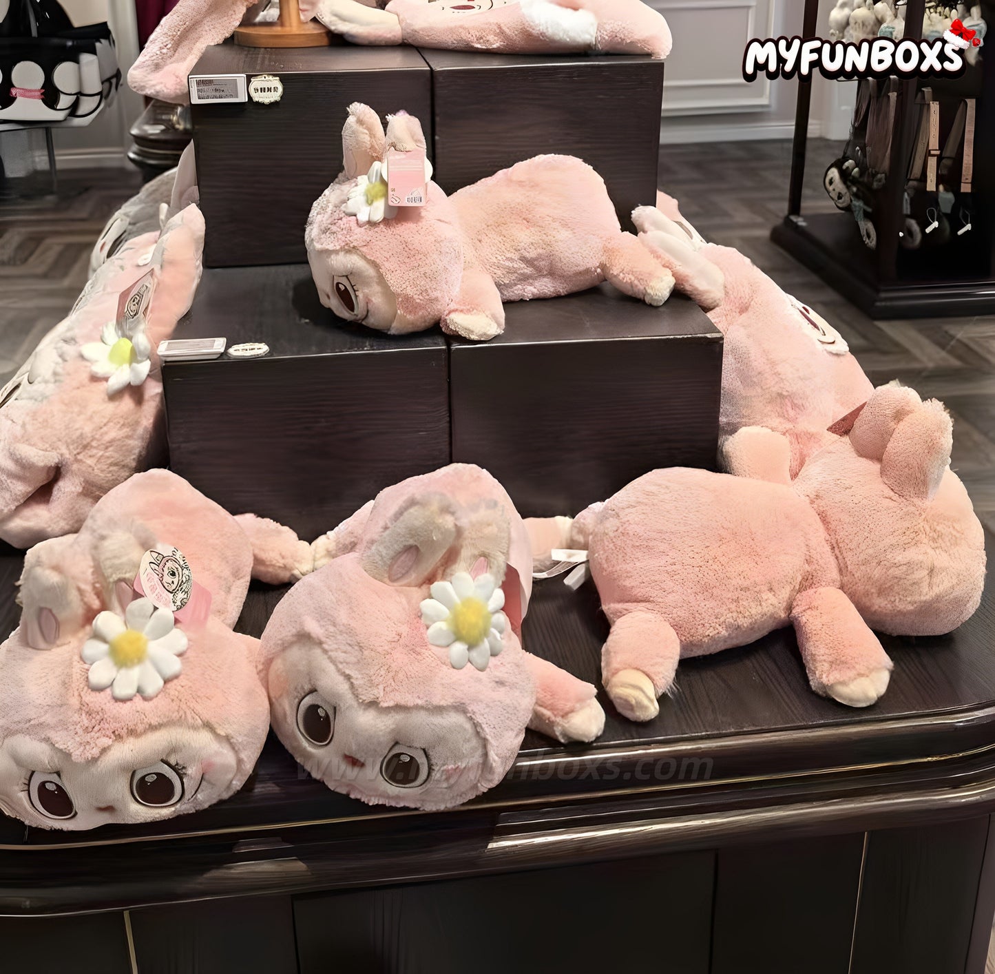 The Momsters Classic Series-Labubu Sweet Sleep Lying Plush Doll
