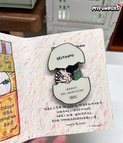 POP MART April Birthday Month Badge (Hirono Limited Edition)