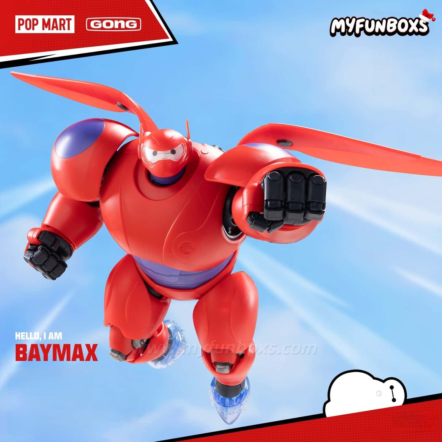 GONG Studio Big Hero 6 Baymax Buildable Articulated Model Kit (18cm)