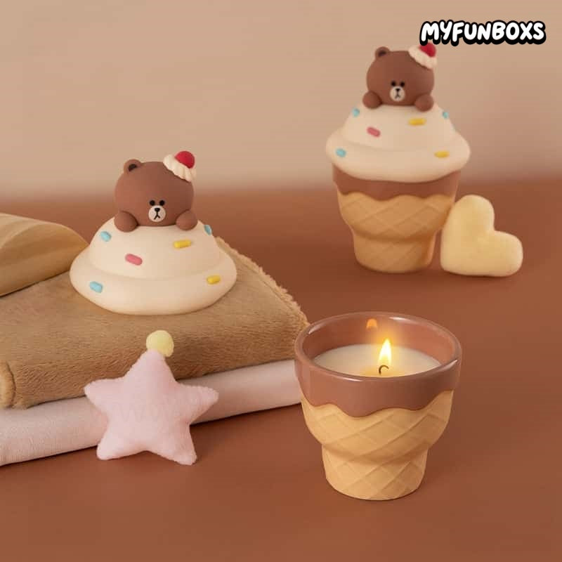 LINE FRIENDS Brown Dessert Party Series Scented Candle