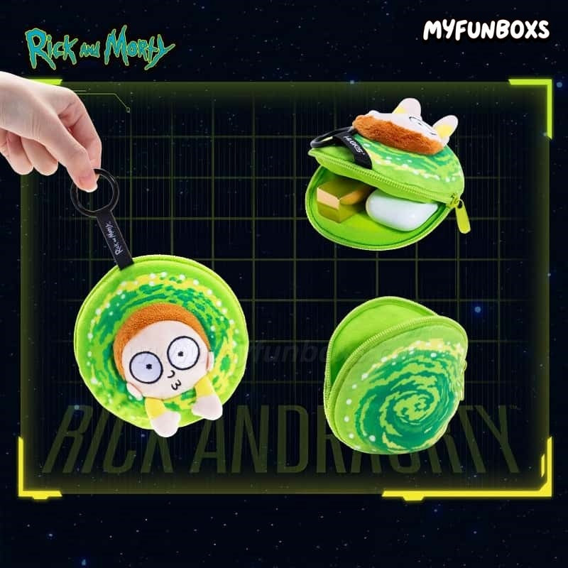 Rick and Morty portal plush pouch