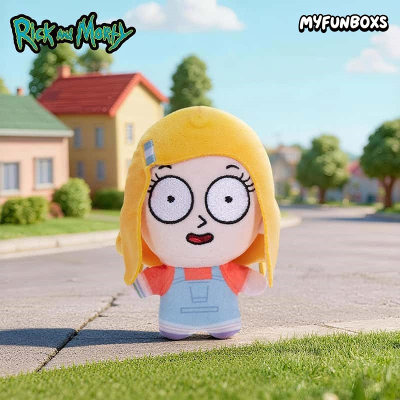 Rick and Morty posable plush bag charm