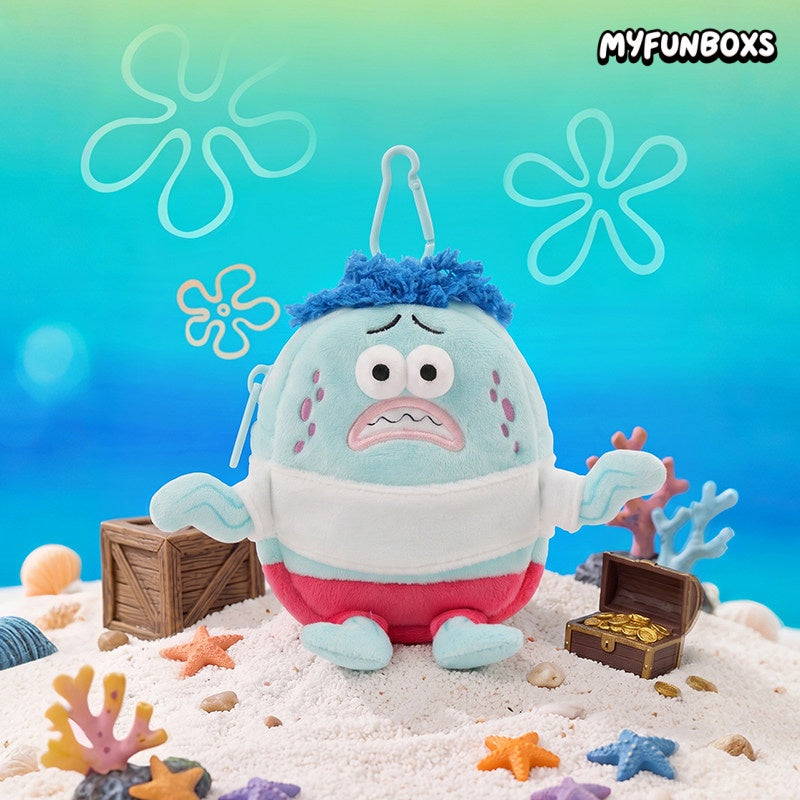 Bikini Bottom Incidental Fish Peace Sign Plush Coin Purse