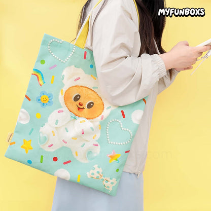 Butter Bear Candy Canvas Tote Bag