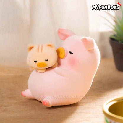 LuLu the Piggy Warm Time with Mimi Figure Hanging Card