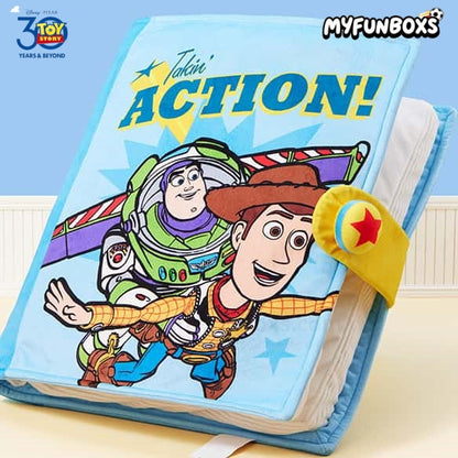 Toy Story 30th Anniversary Comic Book Art Plush Throw Pillow