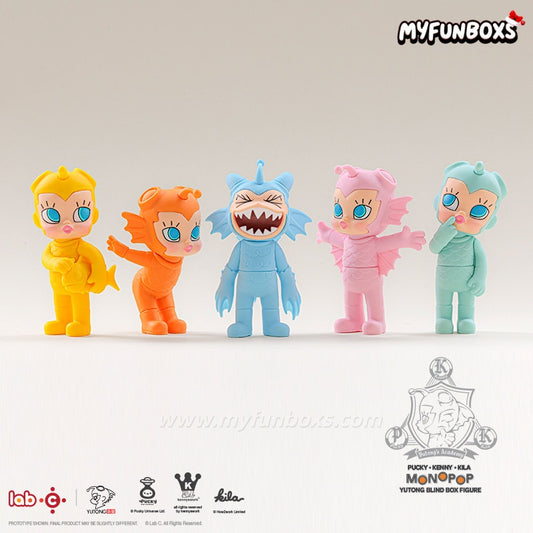 Hot Toys Lab C Pucky‧Kenny‧Kila  Fish Kid Monopop Series Blind Box