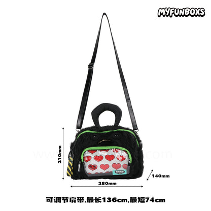 Fuggler Big Head Collection Plush Crossbody Bag