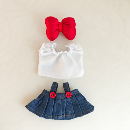Ropa de muñeca de vinilo LABUBU (ropa para muñecas de 17 cm)