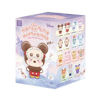 Disney Squinting Sleepwear Series Plush Keychains Gift Blind Boxes