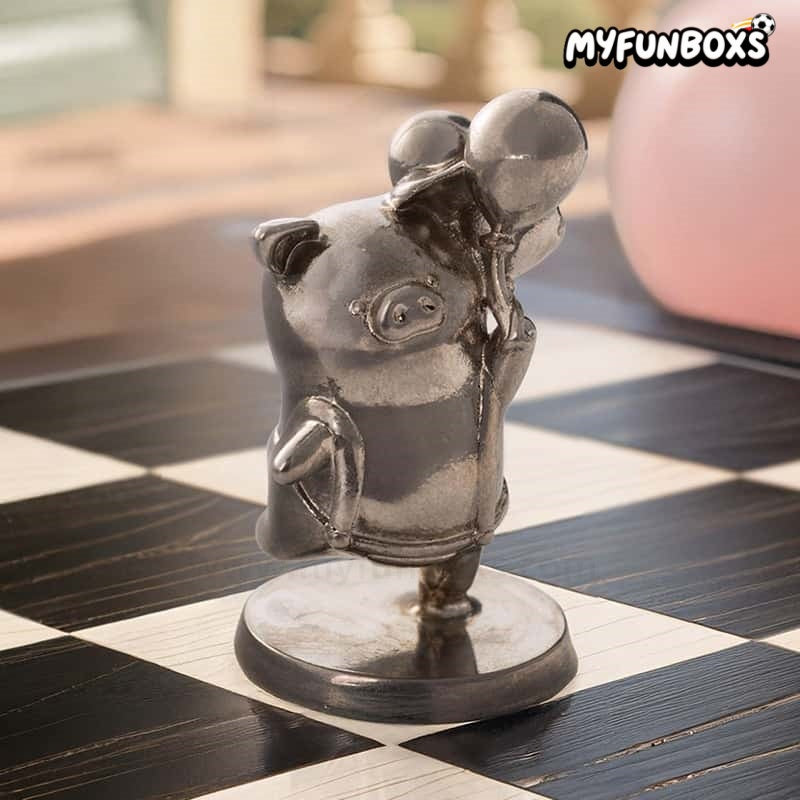LuLu the Piggy Rich Pig Action Chess Set hanging card