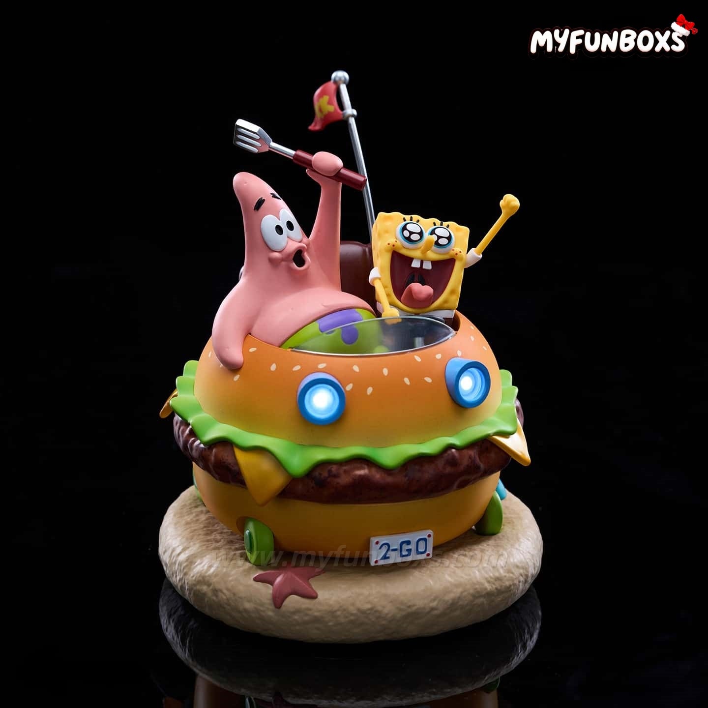 SpongeBob Magnetic Levitating Krabby Car – LED Night Light Display(Pre-Order)