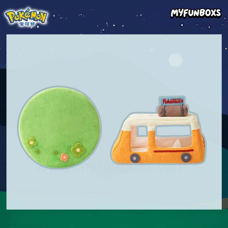Pokémon Road Trip Series Vol.2 Diorama Plush Set – Mimikyu & Wooper