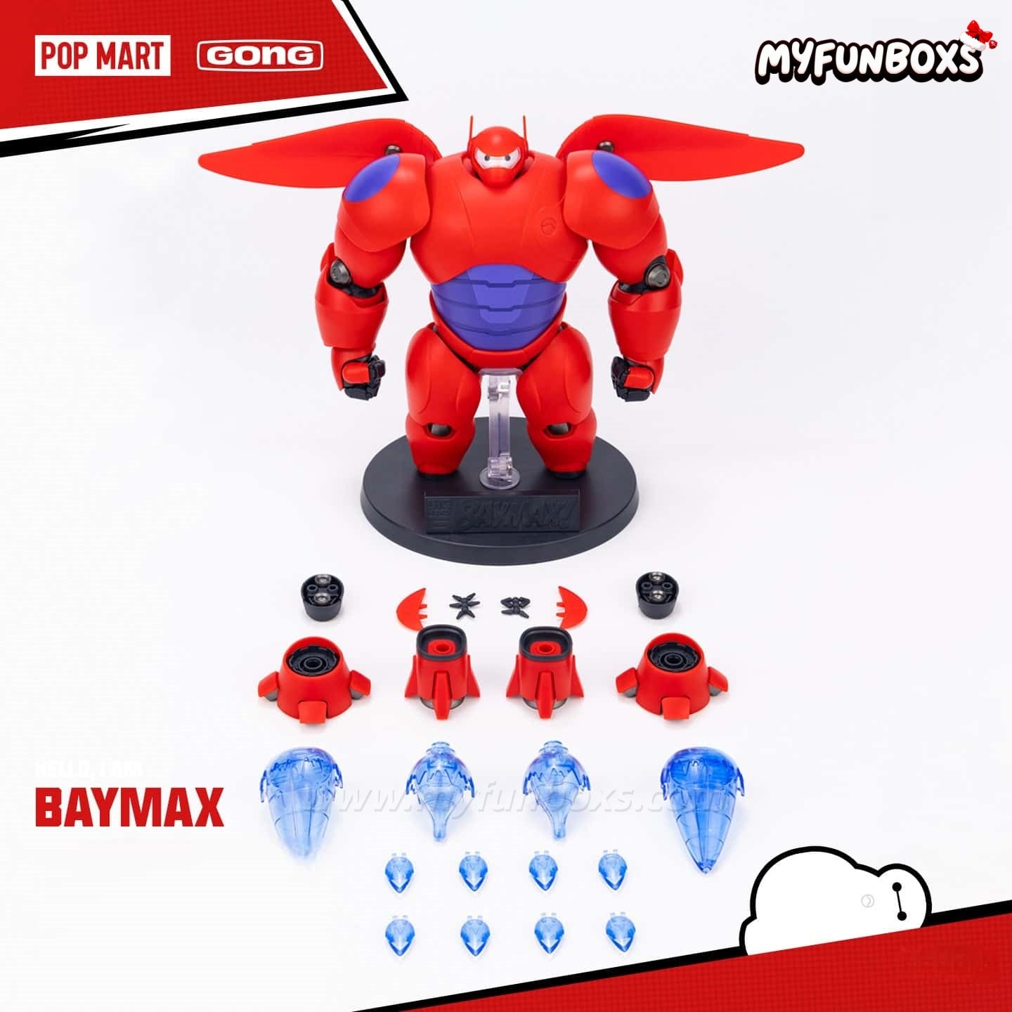 GONG Studio Big Hero 6 Baymax Buildable Articulated Model Kit (18cm)