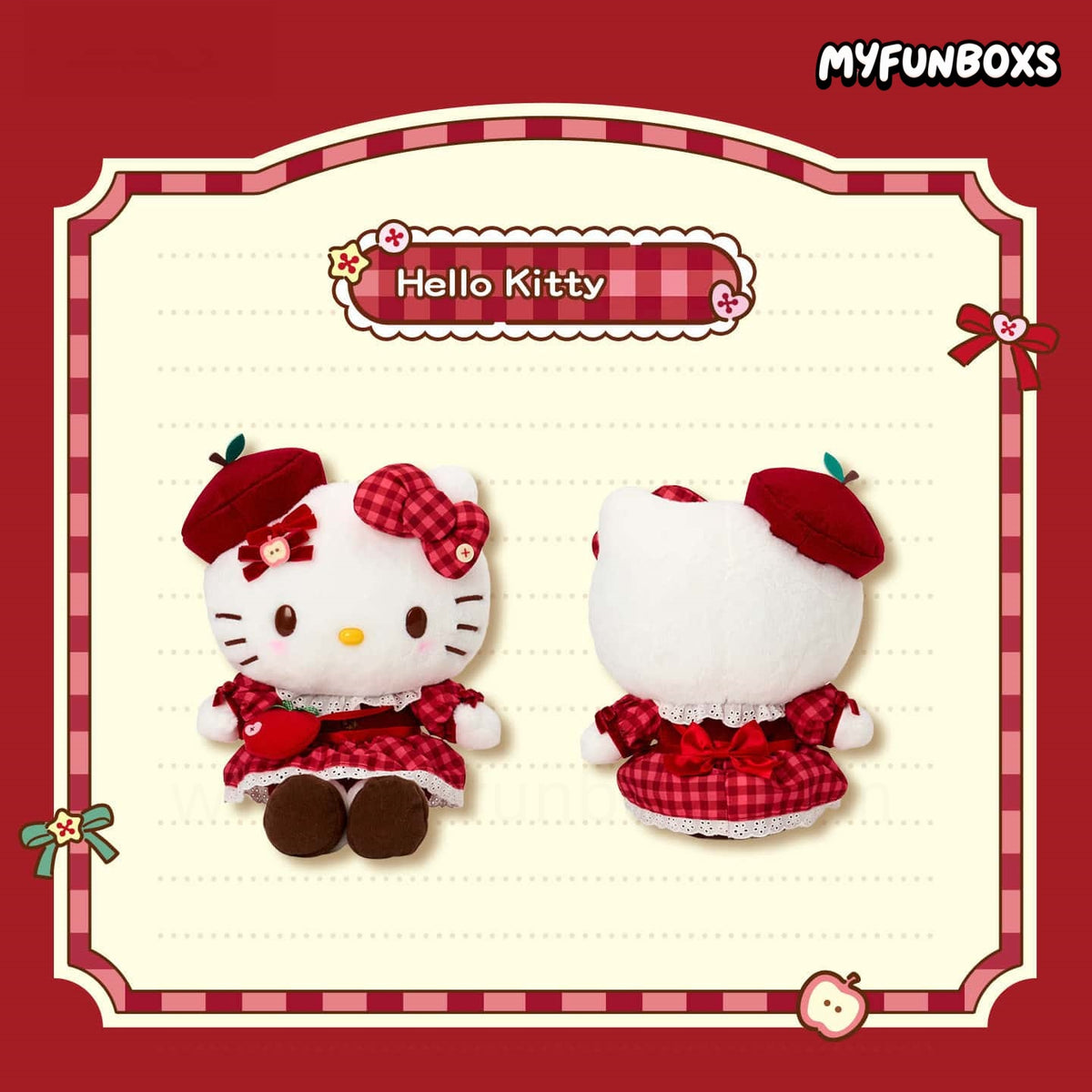 Sanrio Sweet Apple Design Series Plush Keychain