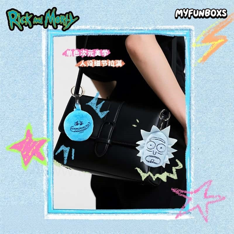 Rick and Morty Monochrome Universe Mr. Meeseeks plush bag charm