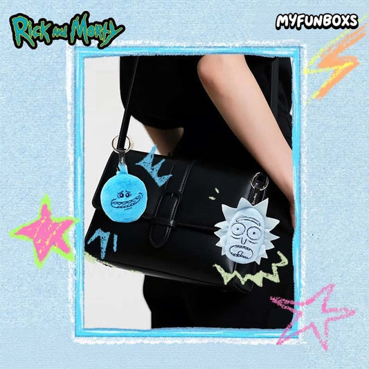 Rick and Morty Monochrome Universe series plush keychain