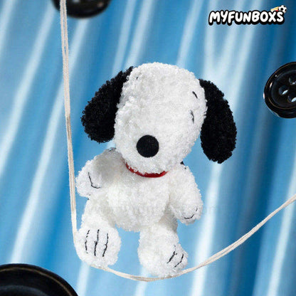 PEANUTS Snoopy Fun Button Series Plush Keychain Blind Box