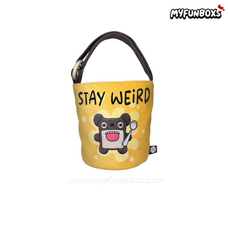 Fuggler Scaresome Square Bear Yellow Bucket Bag