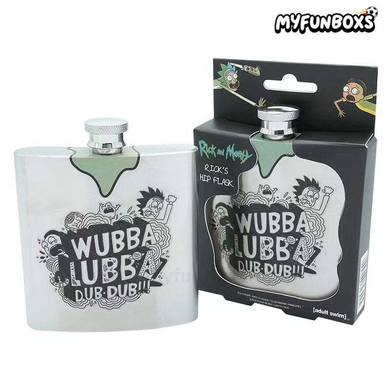 Rick and Morty Stainless Steel Hip Flask – 6oz