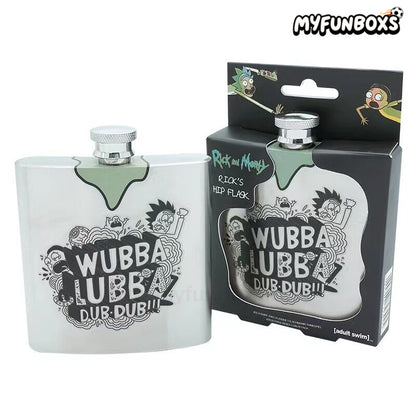 Rick and Morty Stainless Steel Hip Flask – 6oz