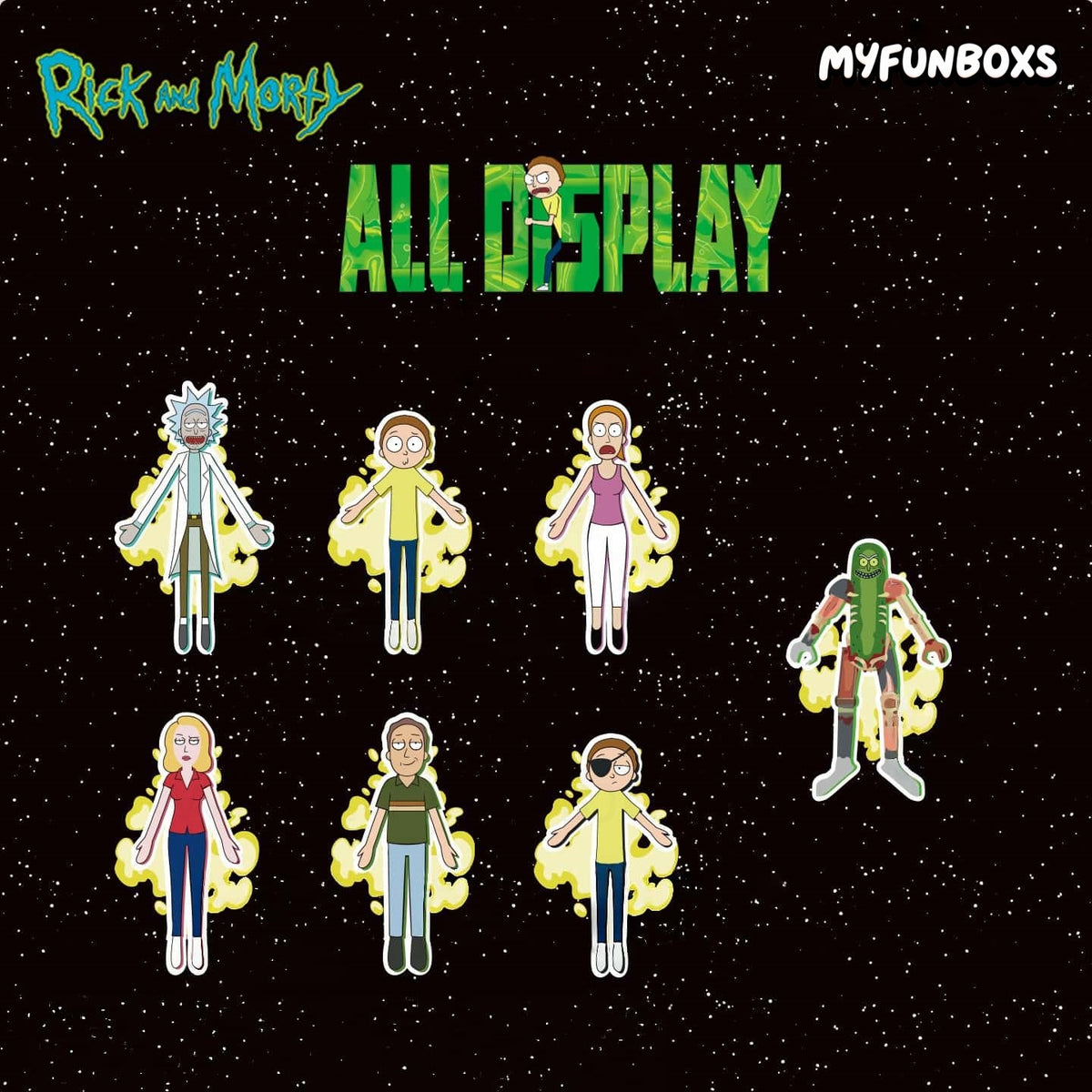 Rick and Morty Twisted plush keychain blind box