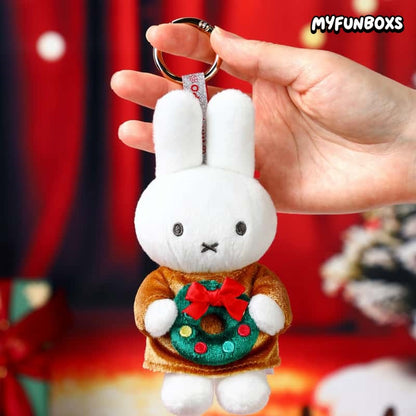 Miffy Christmas Winter Series plush keychain blind box