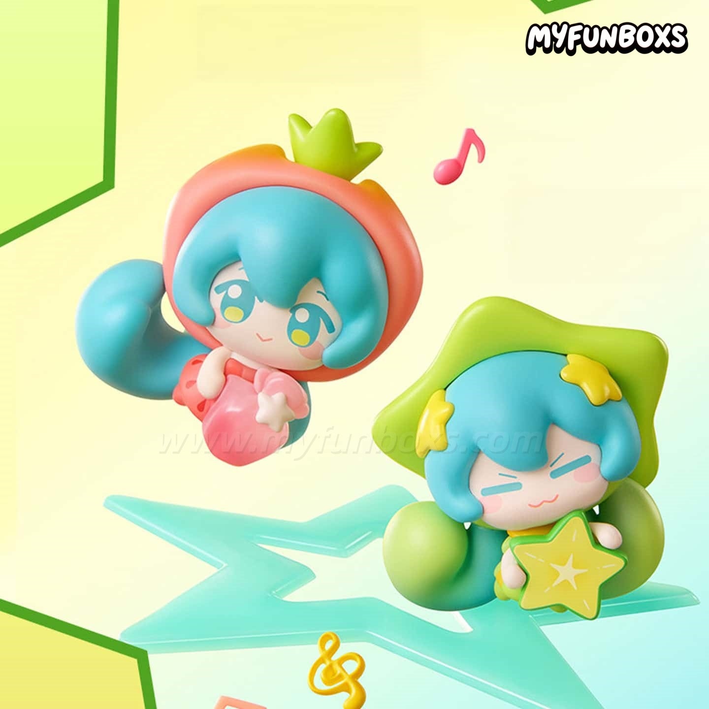 Hatsune Miku Fruit Candy Qface Series Figure Blind box