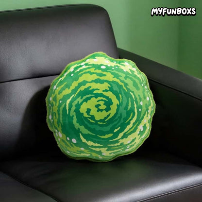 Rick and Morty Portal Plush Pillow