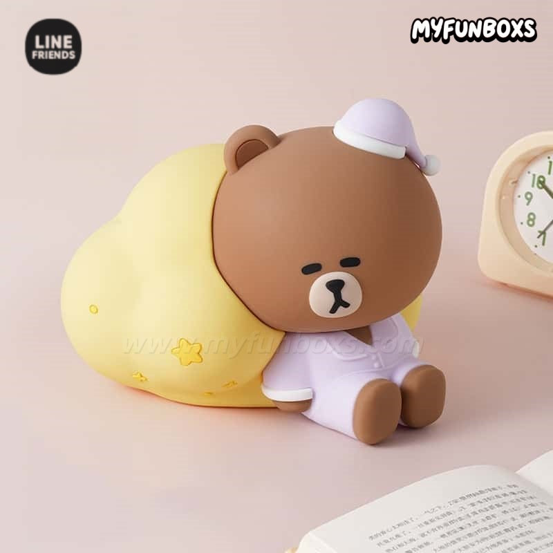 LINE FRIENDS Brown Bear tap night light