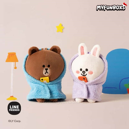LINE FRIENDS Brown Ordinary Days Plush Keychain Blind Box