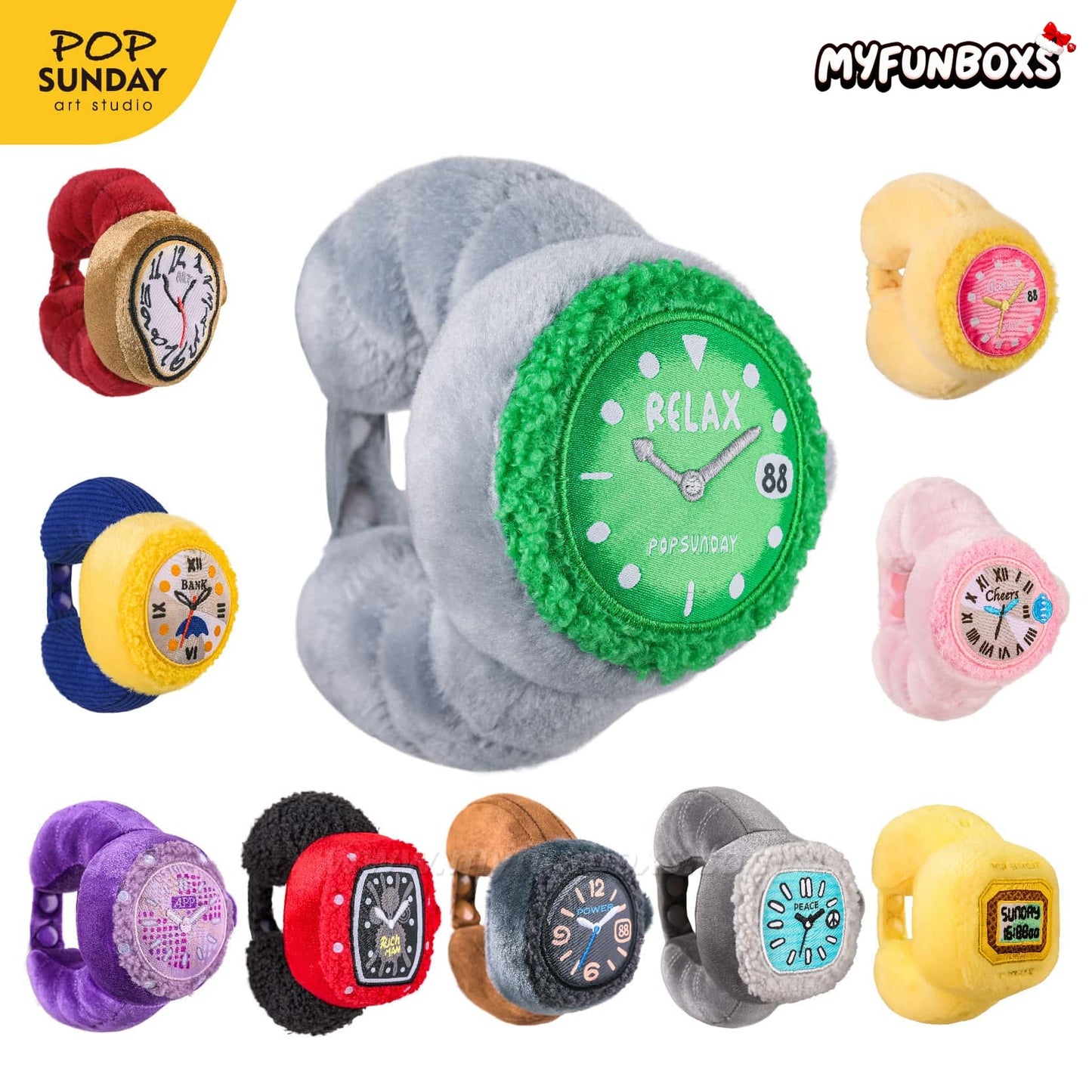 POP SUNDAY Relax Watch Series Plush Blind Box