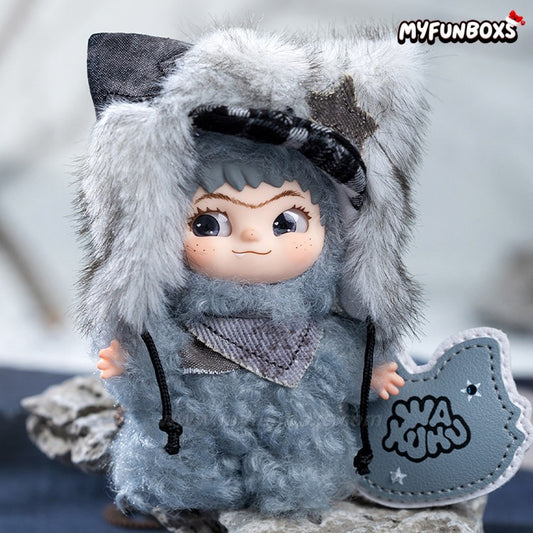 WAKUKU Puka Meow And Fuzzy Kid Series Mini Plush Hanging Card