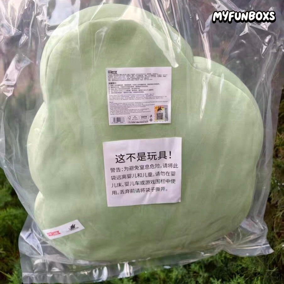 POP MART City Park exclusive LABUBU Zimomo green plush cushion