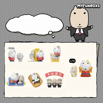 Retro Cat No Escape Series Figure Blind Box