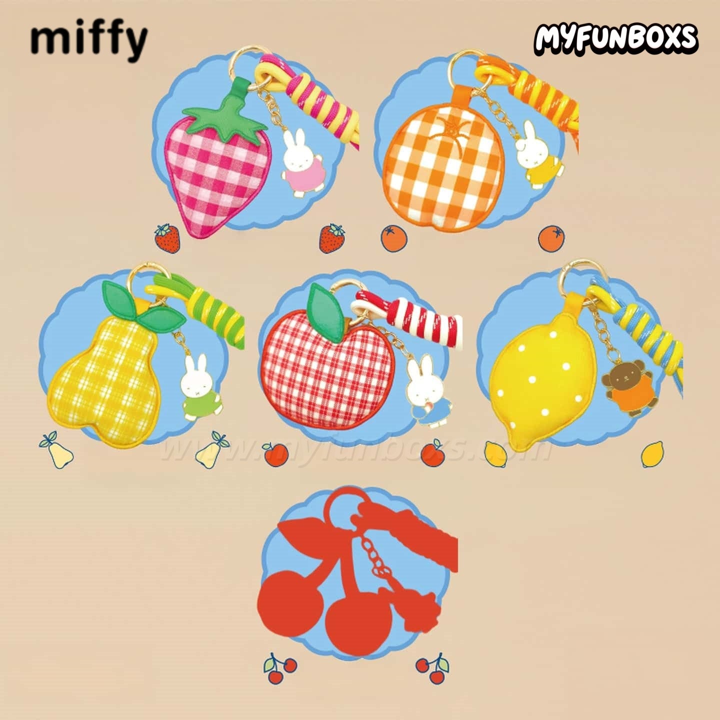 Miffy Fruit Candy Series surprise keychain blind box