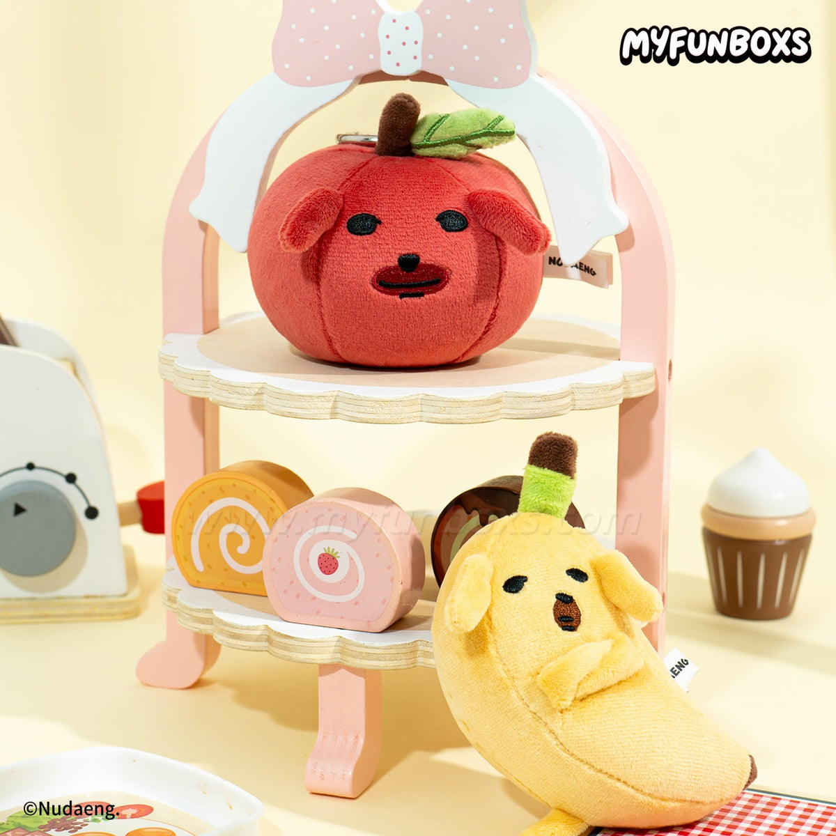 Nudaeng Transforming Series plush keychain
