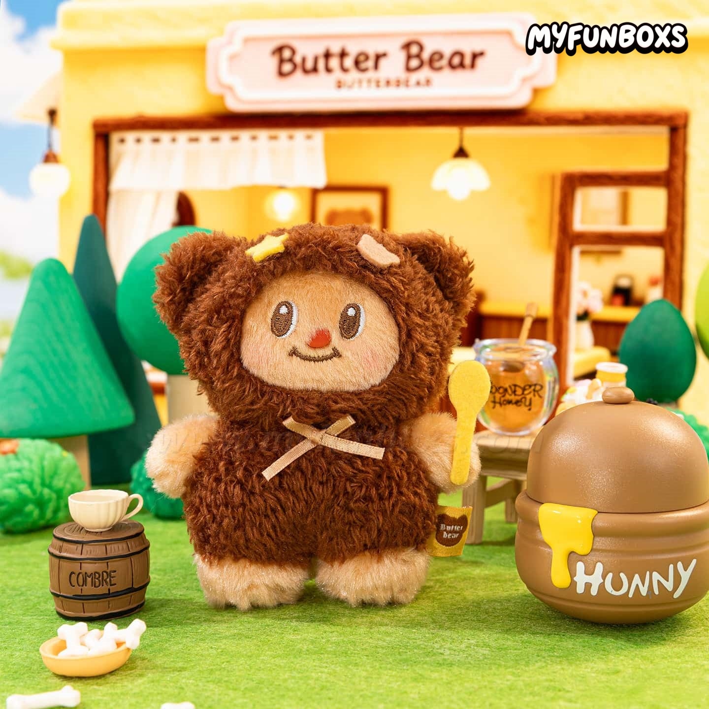 Butterbear Mini Series Plush Keychain