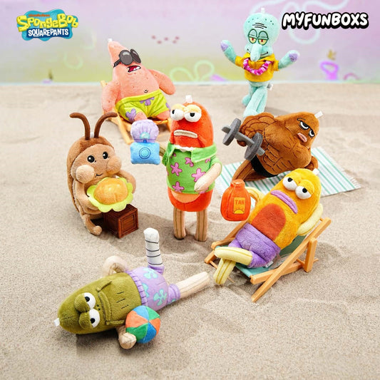 SpongeBob Bikini Bottom Beach Stall Series Action Plush Pendant Blind Box (PRE-ORDER)