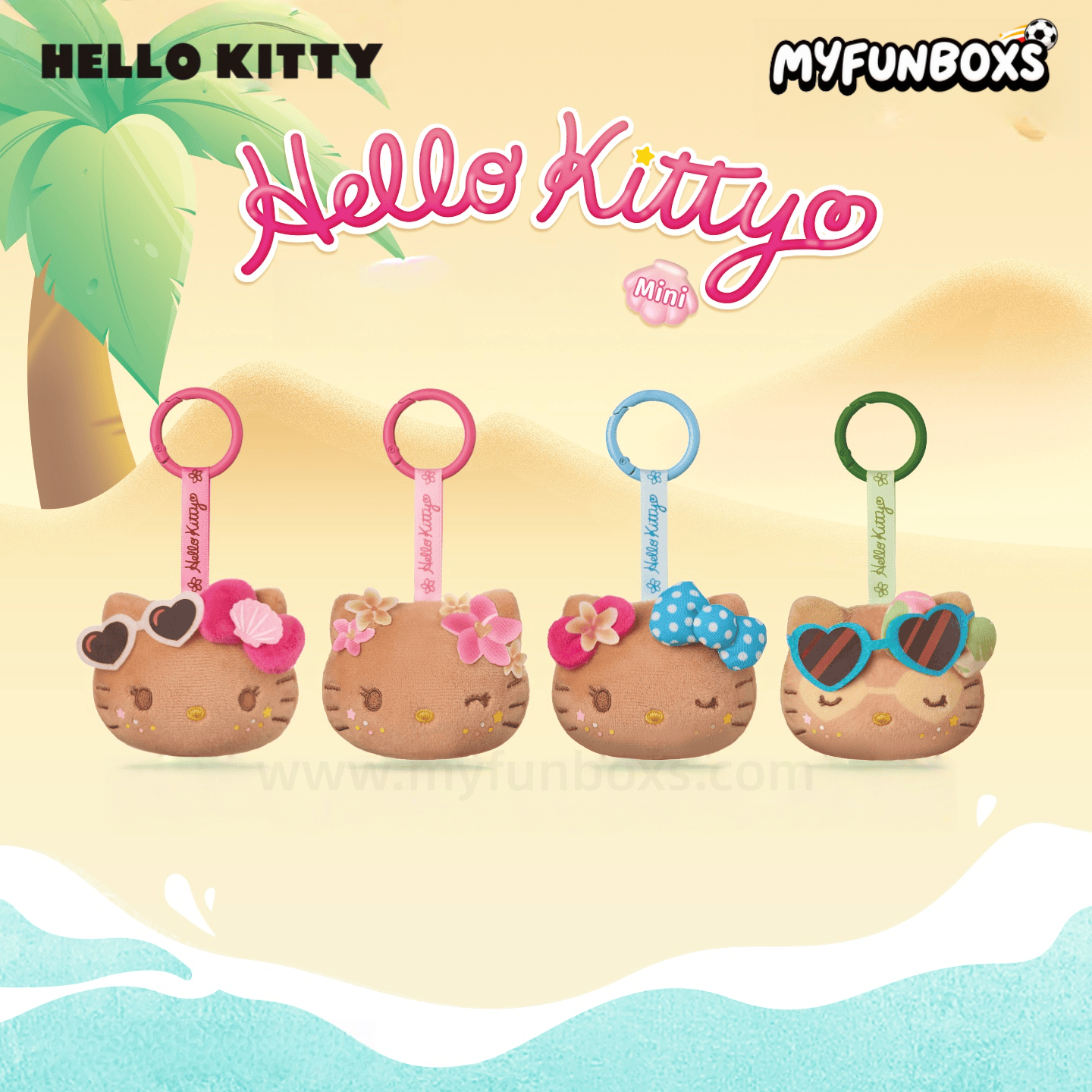 Hello Kitty Let's Go to the Beach Series Plush Squishy Blind Box(PRE-ORDER)