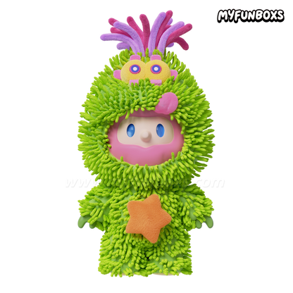MOGOLS x FARMER BOB Green-BOB soft vinyl plush keychain Hanging Card